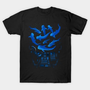 Astronaut Shark Whale T-Shirt